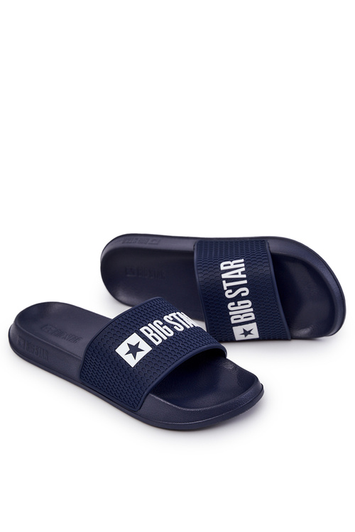 Pánské pantofle Big Star JJ174507 Námořnická modrá