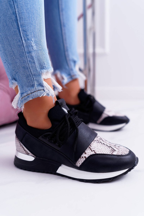 Sportovní dámské černé boty Snake Elanco