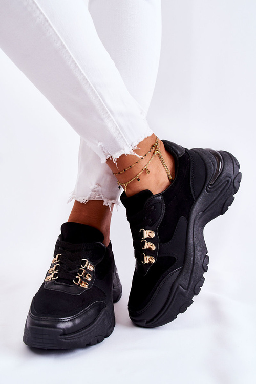 Dámská semišová sportovní obuv Tenisky Černá Britany