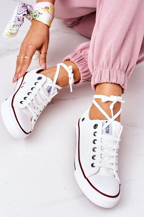 Dámske kožené tenisky Big Star II274001 biela