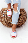 Espadrilky Na Pletené Podrážce Big Star HH274486 Bílé