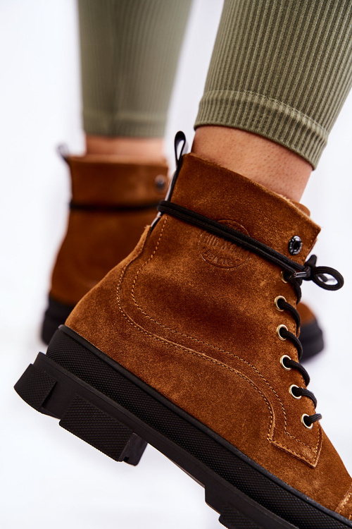 Sumere Izolované topánky veľká hviezda KK274524 Brown