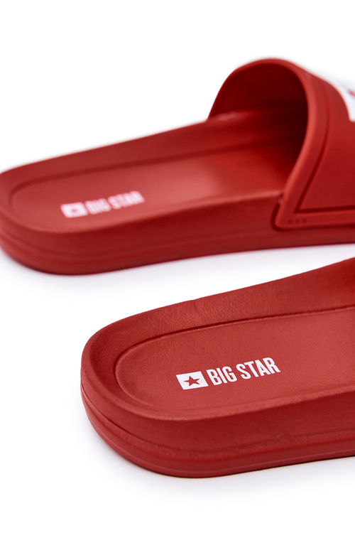 Pánska veľká hviezda DD174702 Red Flip -flops