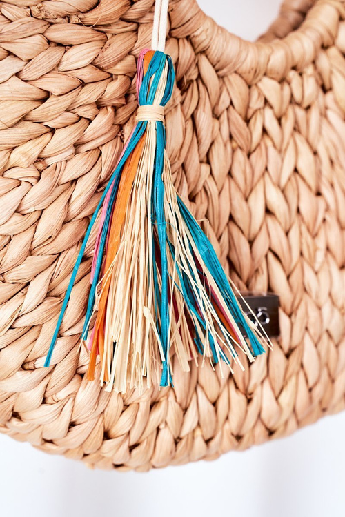 Pletena Kabelka Košík NOBO XK0490 Béžová