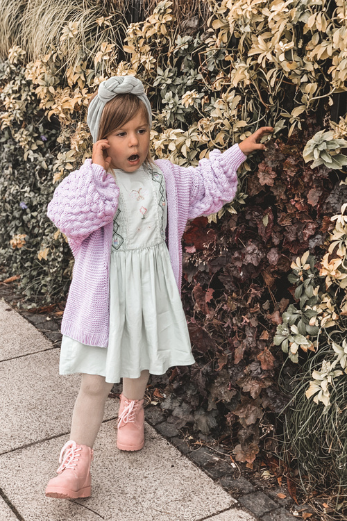 Detské izolované topánky práškové topánky ružové dexter