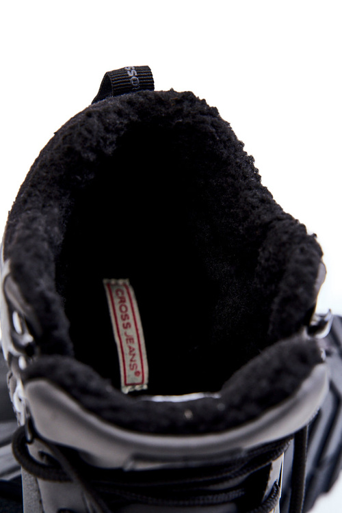 Pánské zateplené trekingové boty Cross Jeans KK1R4031C černe