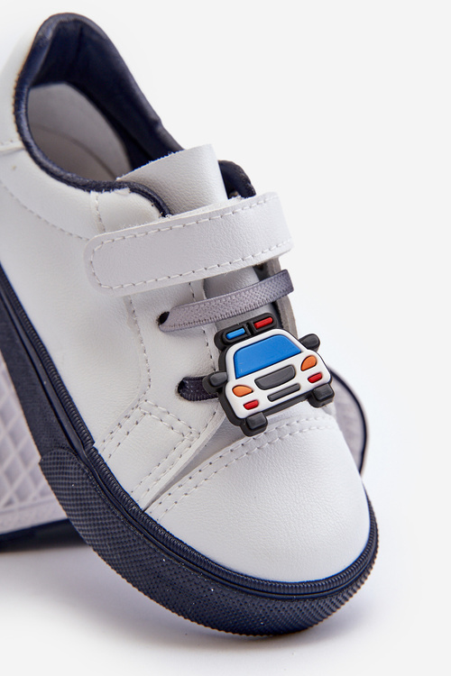 Dětské tenisky s přezkou bílo-modré Pennyn