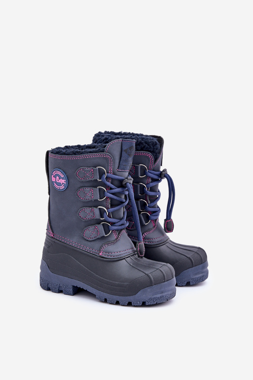 Vysoké Teplé Dětské Sněhule Se Stahováním Modré Lee Cooper LCJ-24-44-2843K