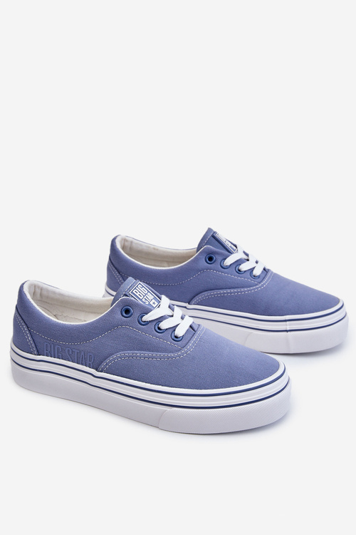 Dámske tenisky na modrej platforme Big Star LL274231