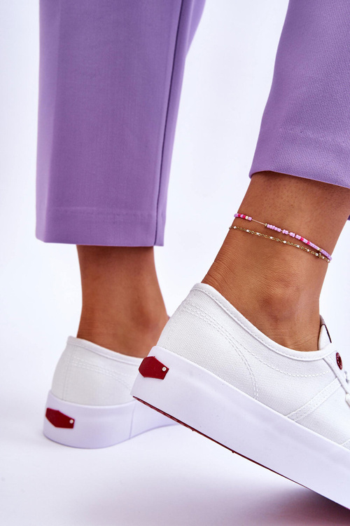 Dámské Tenisky na platformě Cross Jeans LL2R4040 Bíle