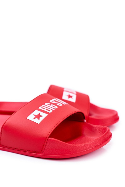 Veľká hviezda gumy žabky červené eko -kožené gg174932