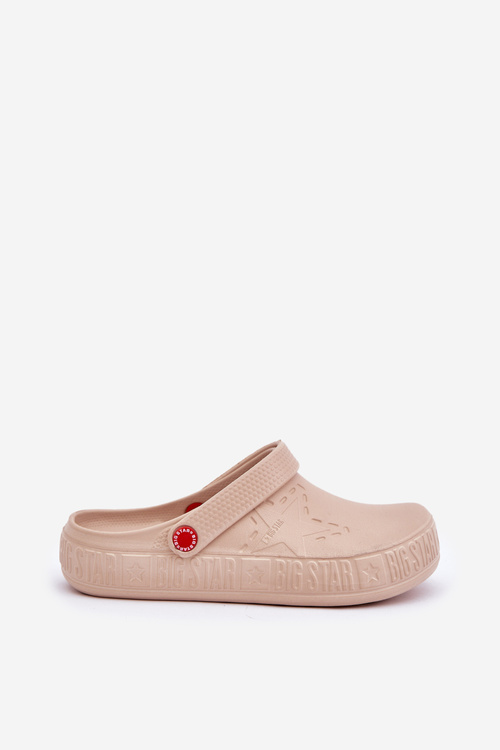 Dámské Lehké Pantofle Big Star II275008 Béžové