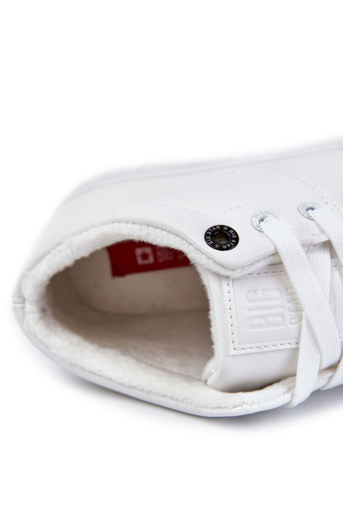 Pánské klasické kožené tenisky Big Star KK174347 Bílé