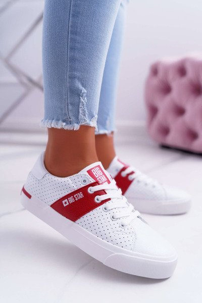 Dámska veľká hviezda biele EE274337 tenisky