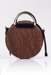 Dámska kabelka Round Monnari Brown Black Bag9340-017