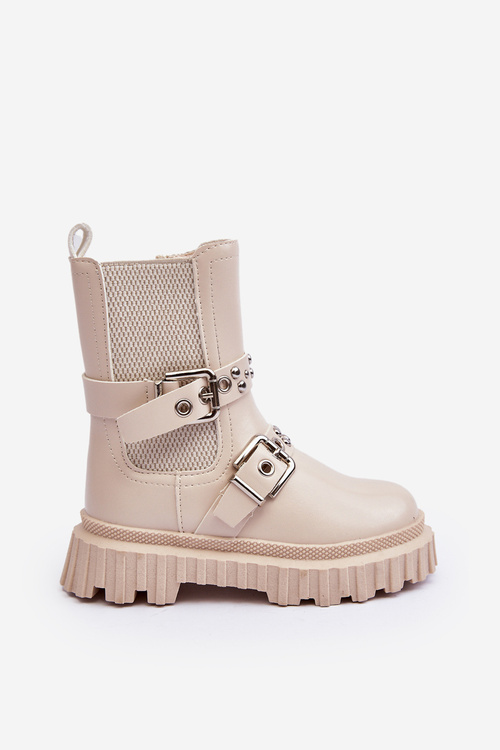 Jodhpur topánky na posúvači dievčat béžovej Adeneia