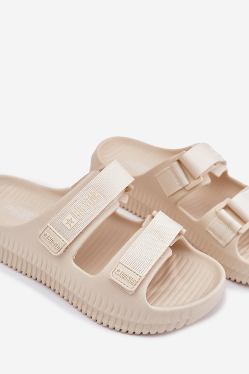 Dámske Pěnové Sandále So Suchým Zipsom Big Star RR274A529 Béžové