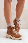 Zateplené Dámské Trekové Boty Lee Cooper LCJ-24-03-3061L Hnědé