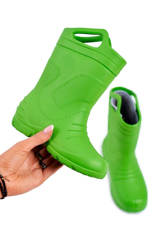 Detské zelené galoshes Odnímateľná vložka stomilky