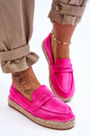 Ženský semiš Espadrilles Keyla fuchsia