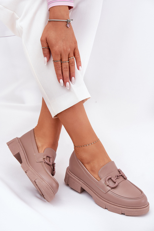 Dámské Mokasíny Eko Kůže S Ozdobným Detalem Khaki Seftass