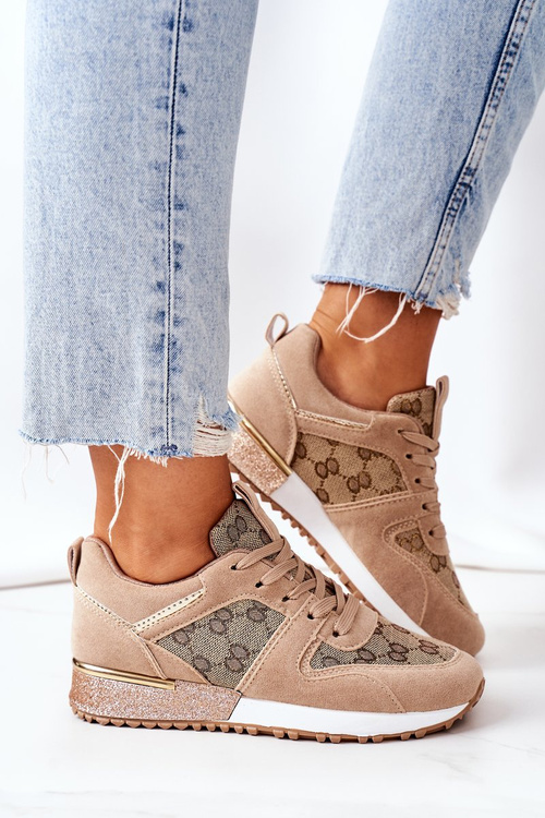 Tenisky tenisky beige-zlato aruba