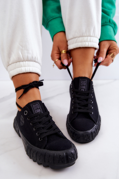 Veľká hviezda JJ274066 Čierne tenisky Čierne tenisky