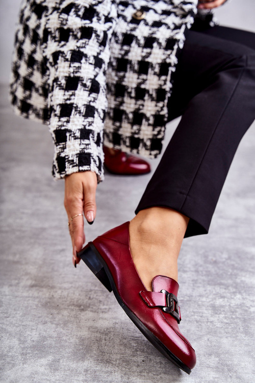 Módne kožené topánky Loafer Trine