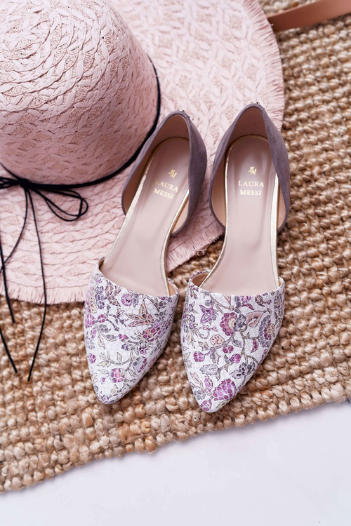 Dámske baleríny Laura Messi 1110 Tmavo šedé Augure