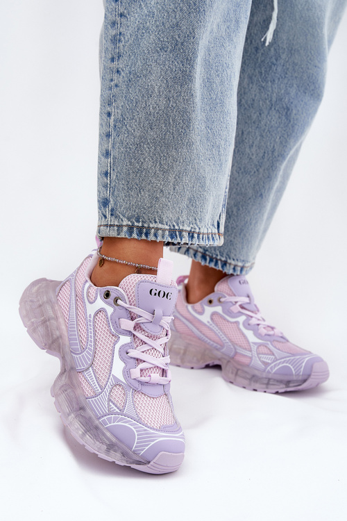 Dámské Kožené Tenisky GOE RR2N4081 Fialové