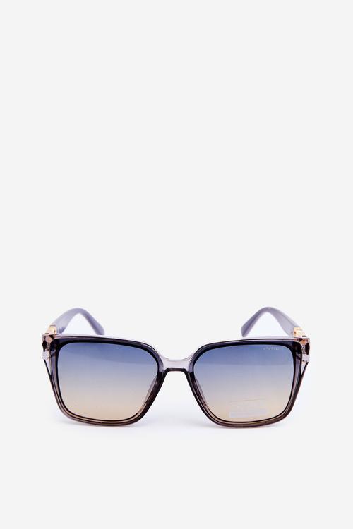 Dámske Slnečné Okuliare S Ozdobnými Detailmi UV400 Sivé