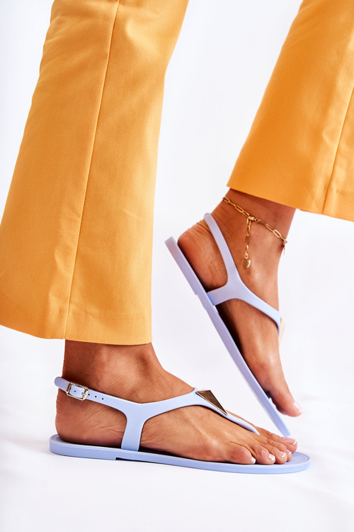 Dámska modrá sandále búrka