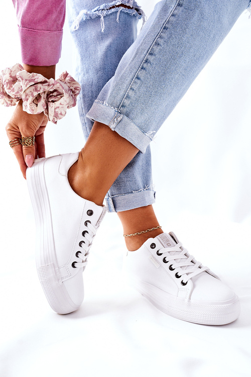 Dámske tenisky na platforme Big Star II274348 White