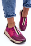 Dámska koža Maciejka Športové topánky 06296-15 Fuchsia