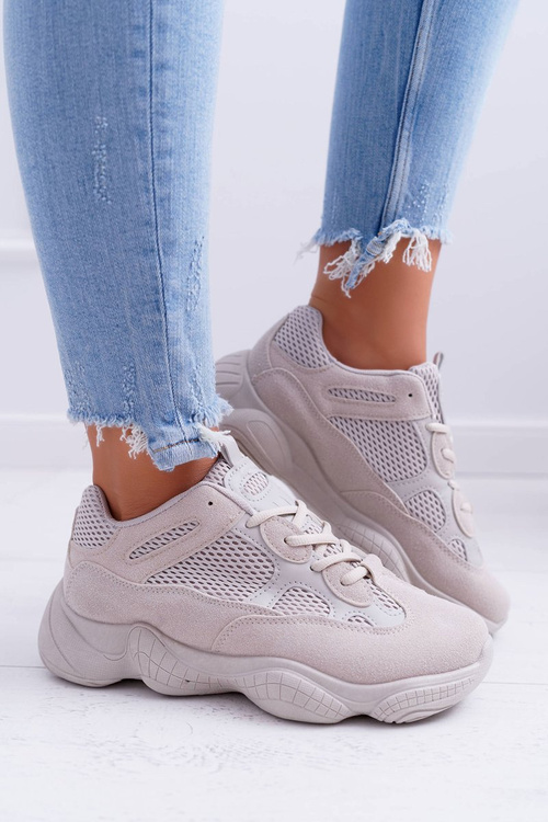 Dámska športová topánka priedušná thajská béžová látka