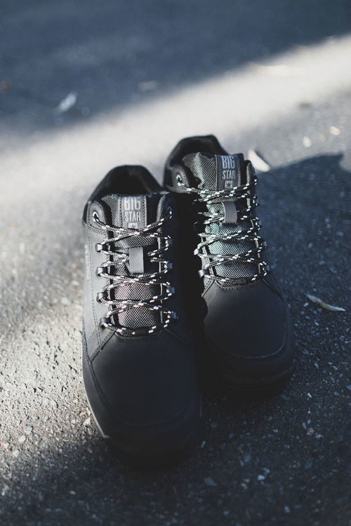 Pánske turistické topánky Veľká hviezda High Outdoor Black EE174465