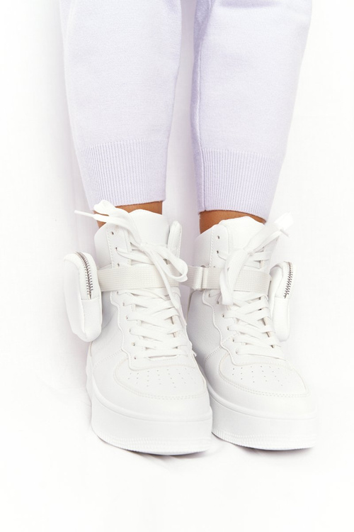 Športové topánky na platforme s obličkami biely Alexis