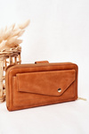 Velká Dámská Peněženka S Kapsou Hnědá