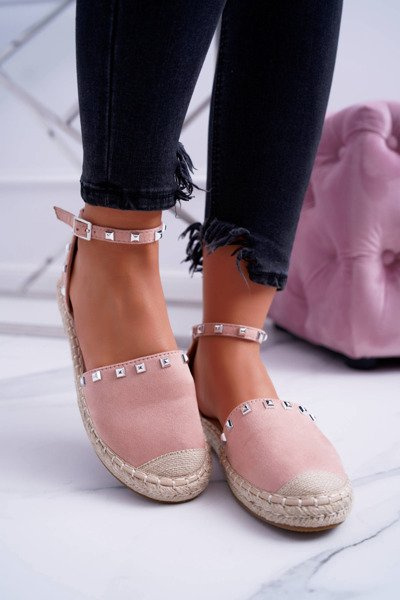 Pink Suede Espadrilles Ballerinas s Tatiana Comps