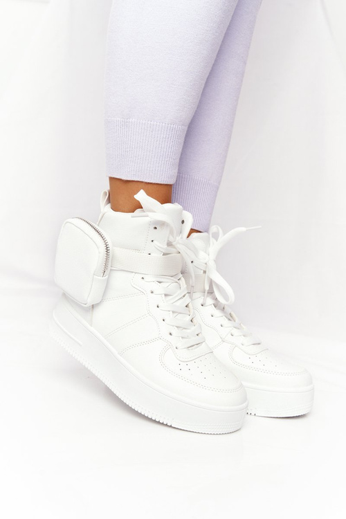 Sportovní Obuv Na Platformě S Ledvinou Bílé Alexis