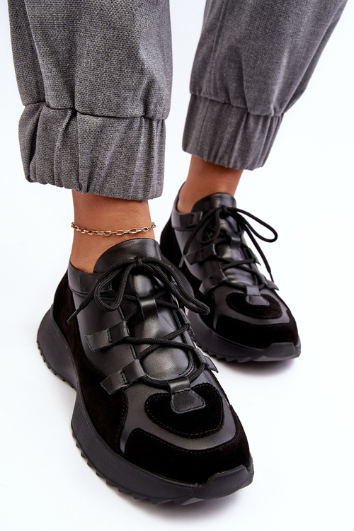 Dámske kožené športové topánky M01/2 Zazoo Black