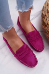 Ženské mokasíny Bolero Suede Fuchsia