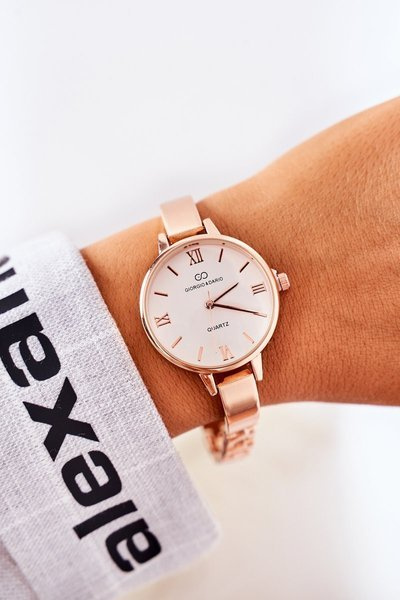 Hodinky Na Náramku Giorgio & Dario Růžové Zlato