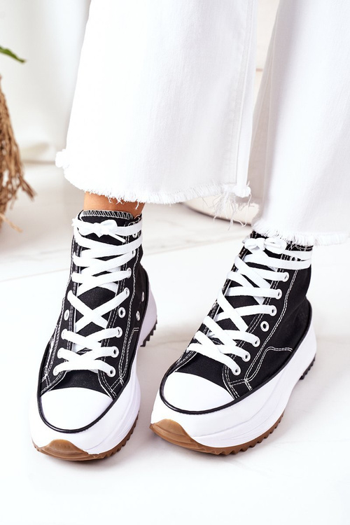 Vysoké tenisky na platforme Black Electric Love Platform