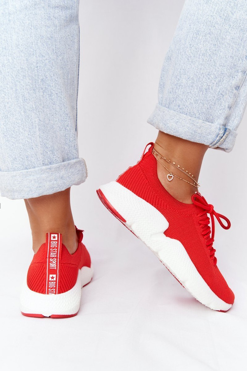 Dámské Tenisky Slip-on Big Star DD274580 červené