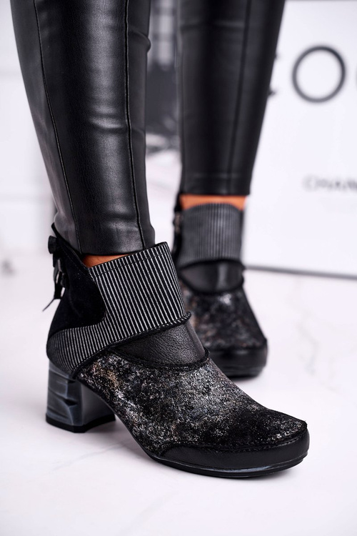 Dámské Boty Maciejka Teplé tmavě modrá Kožené 03790-20