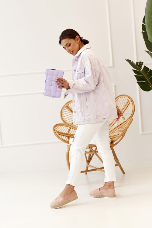 Dámské Espadrilky Na Slaměné Platformě Růžové Febi