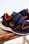 Detské športové topánky pamäť pamäťový penový systém Big Star KK374183 NAVY BLUE
