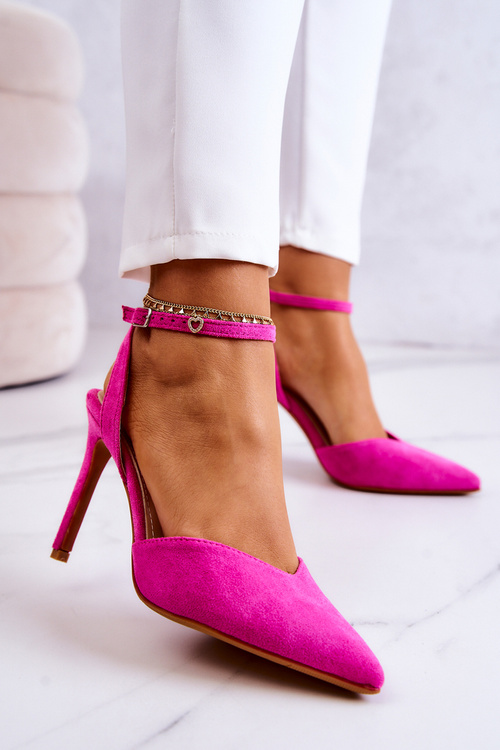 Semišové špendlíky pre pracku fuchsia kharen