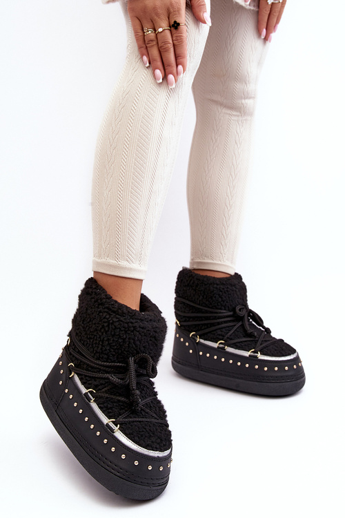 Dámské zateplené zimní sněhule černé Rohes